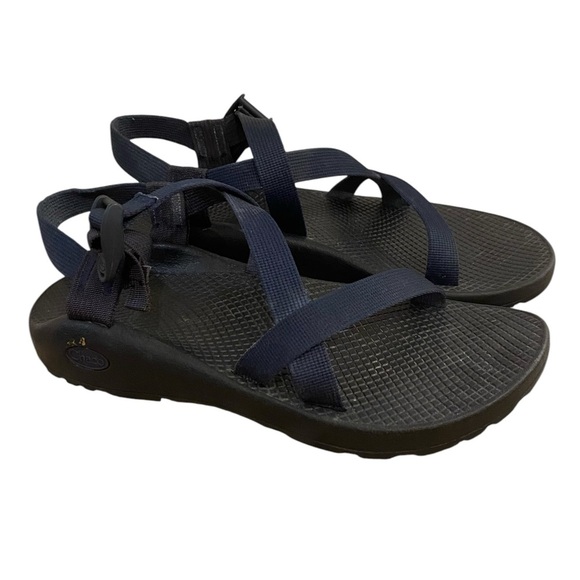 Chaco Womens Solid Blue Fabric Strappy Original Style Sandals - Picture 4 of 8